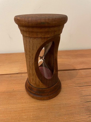 Sablier bois vintage 5cm - vintage, 12,5cm