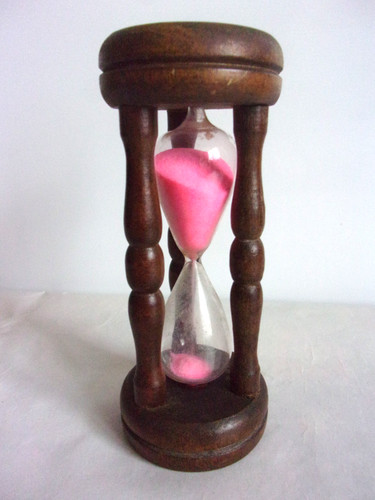 Ancien sablier bois - bois, verre