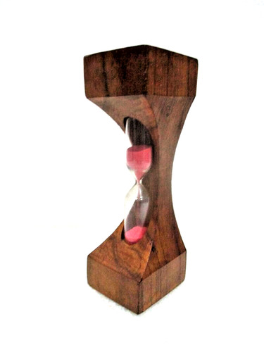 Sablier bois vintage - en,